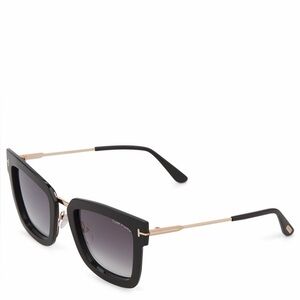 Tom Ford Black and Gold Square Sunglasses